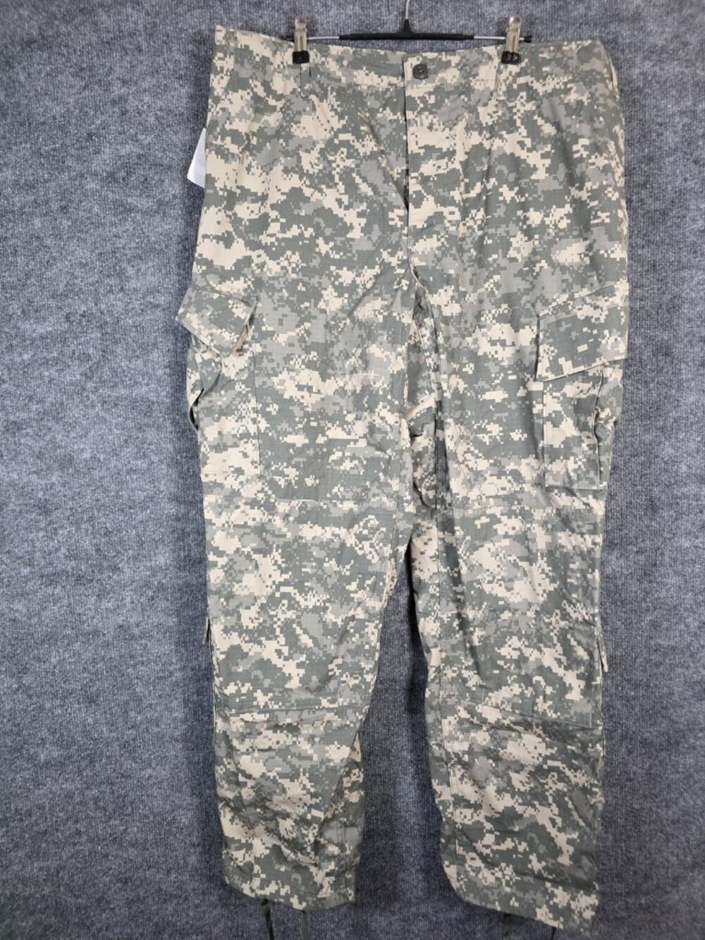 Woolrich Army Combat Uniform Pants Mens Large Regular Gray Camo Cargo Ripstop
